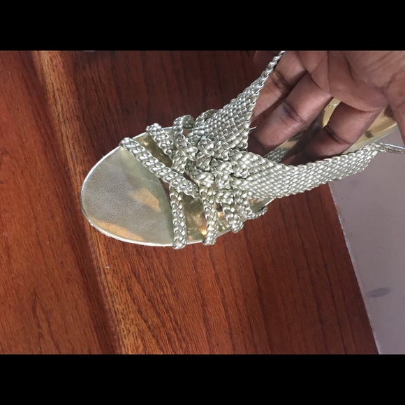 Gold summer wedges - Picture 5 of 7